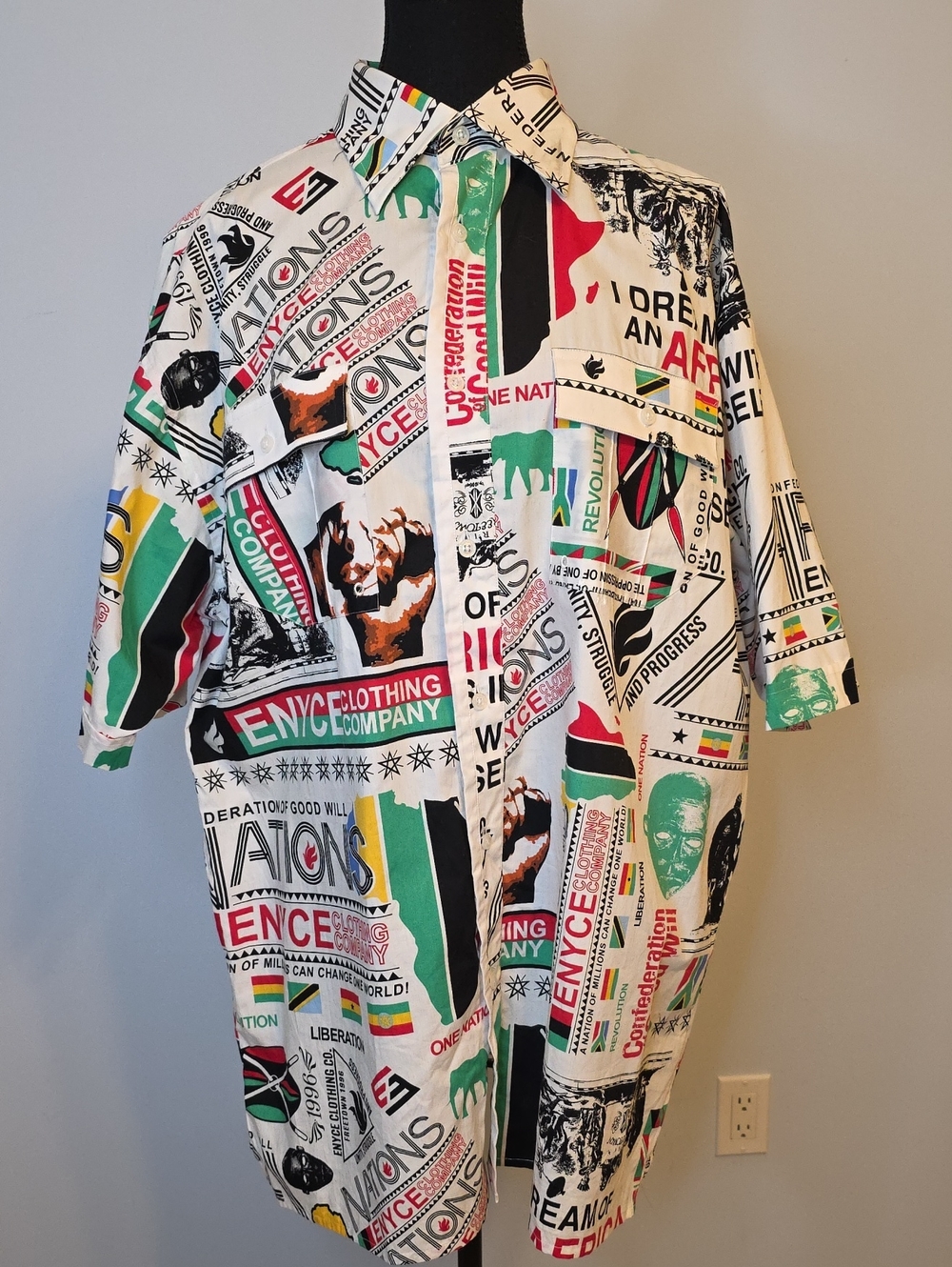Enyce White Multicolor 'Nations' Graphic Tee